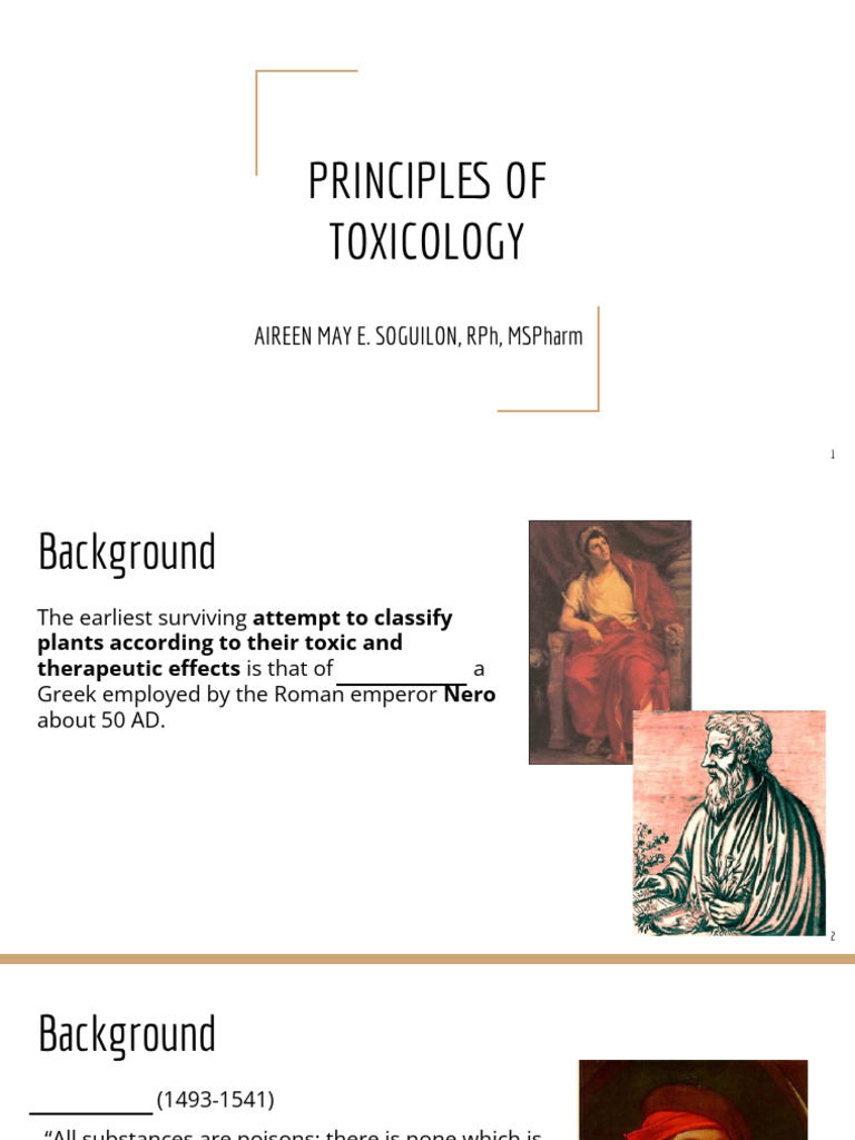 Principles of Toxicology Overview | PDF | Drug Metabolism