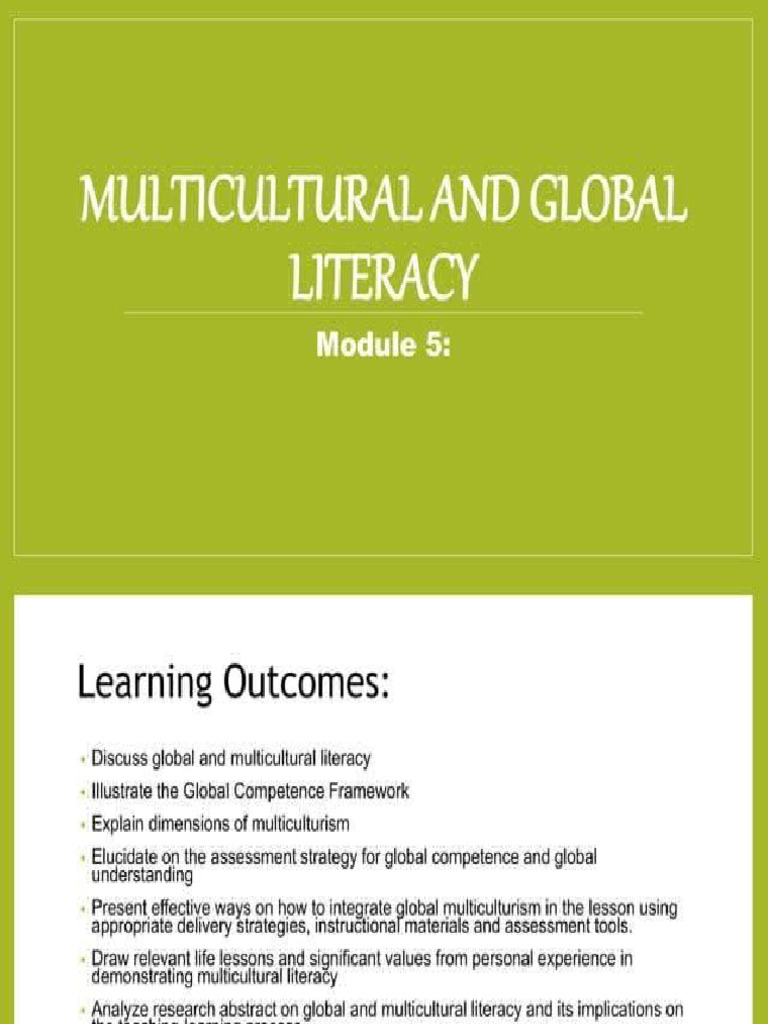 Multicultural Global Literacy | PDF