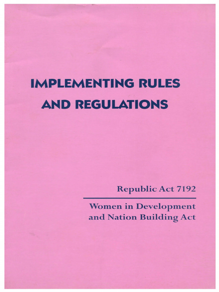 Implementing Rules and Reg | PDF