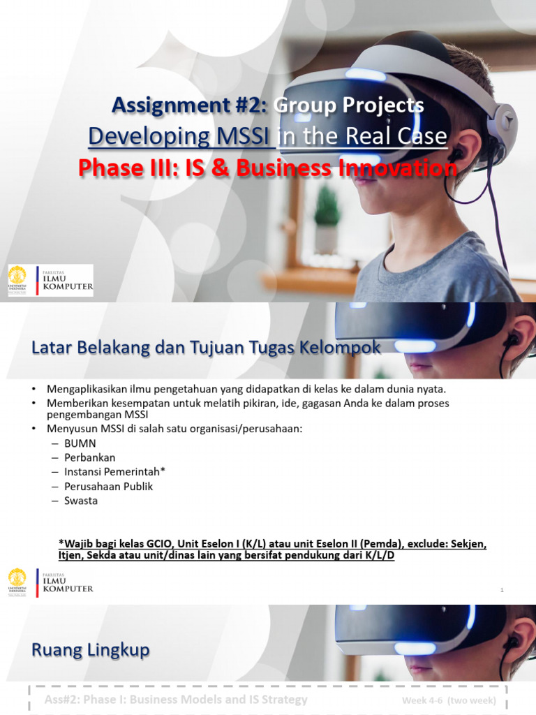 Proyek Kelompok: Inovasi MSSI | PDF