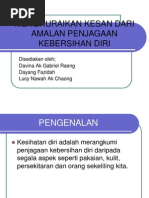 Menghuraikan Kesan Dari Amalan Penjagaan Kebersihan Diri