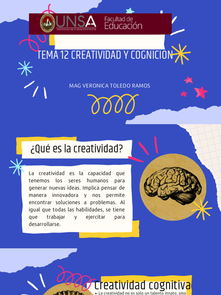 Tema 12 Creatividad y Cognicion | PDF | Creatividad | Pensamiento