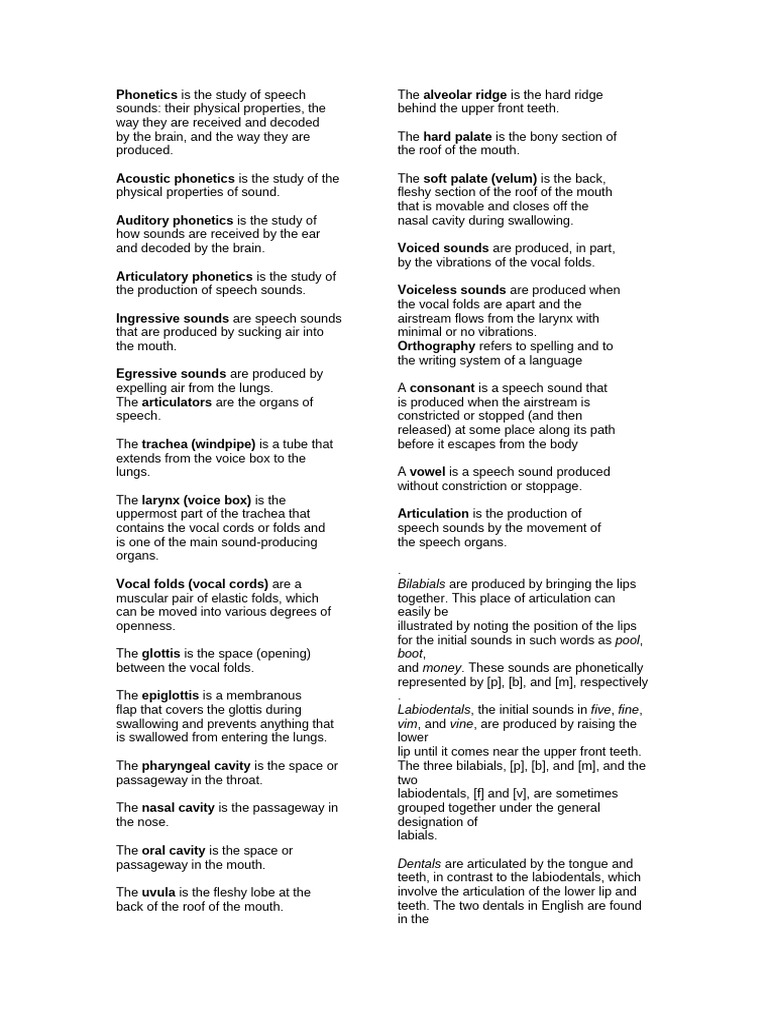 Understanding Phonetics and Speech Sounds | PDF | Phonetics | Phoneme