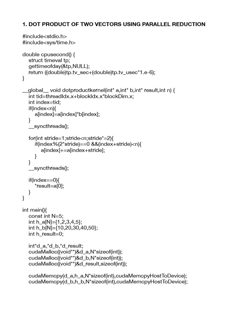 CUDA Parallel Algorithms Overview | PDF | Computer Programming ...