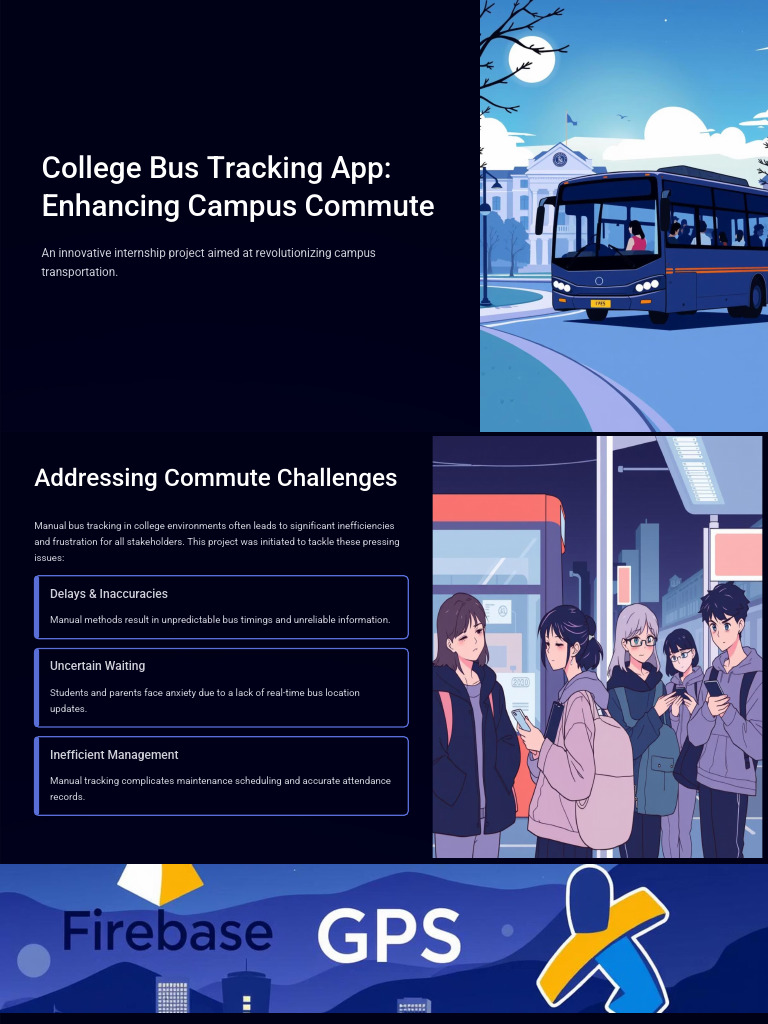 College Bus Tracking App Overview | PDF | Mobile App | Cloud Computing