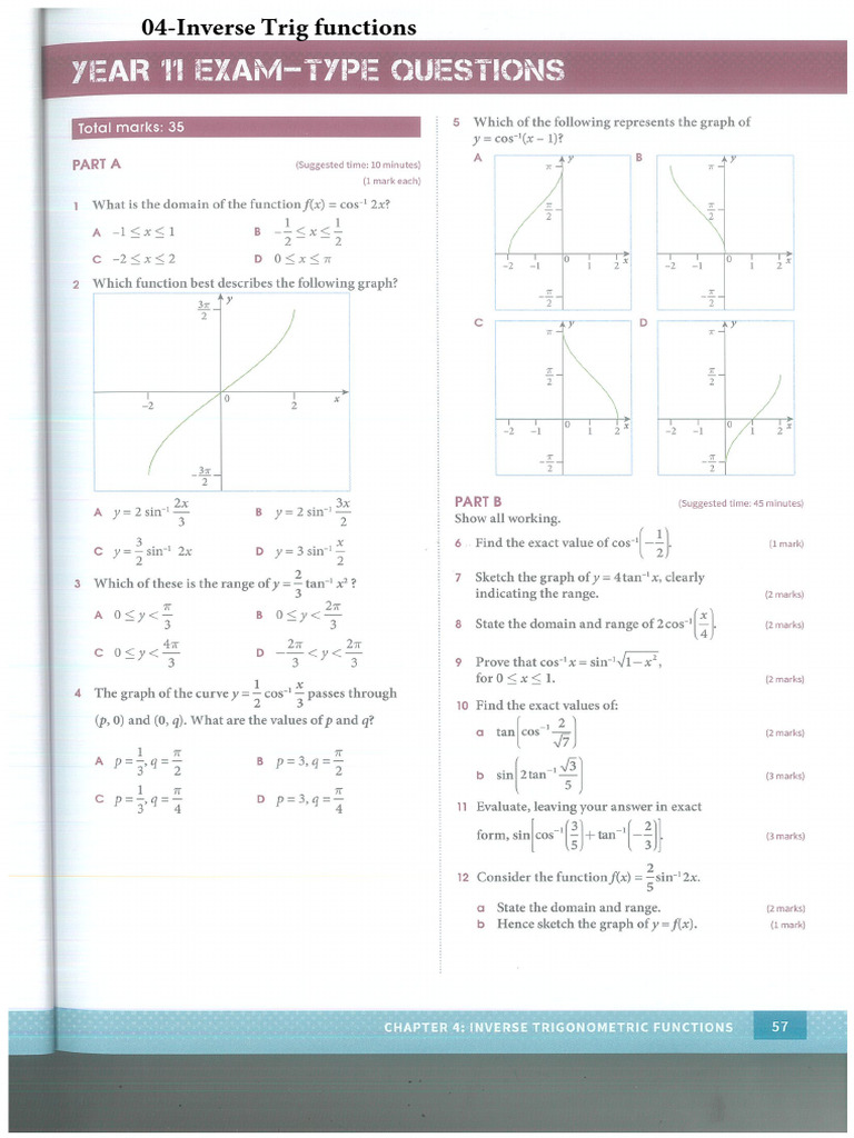 Excel Extension 11 - 04 Inverse Trigonometric Functions | PDF