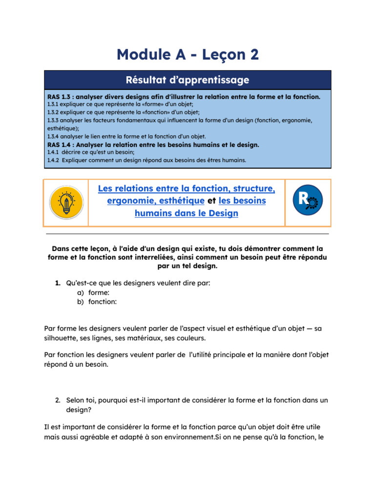 Forme et fonction en design : analyse essentielle | PDF | Esthétique ...