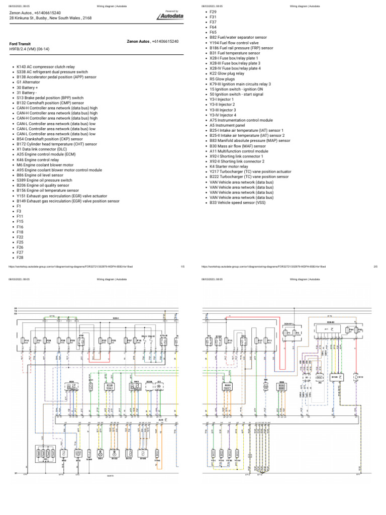 Ford Transit Wiring Diagram Download