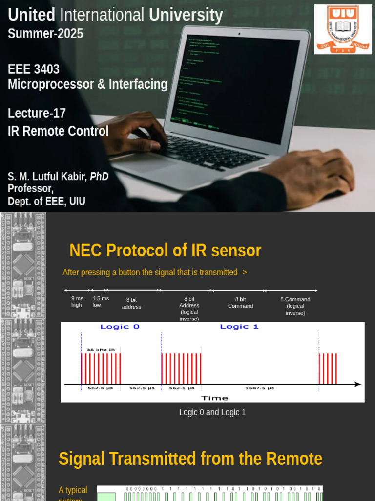 IR Remote Control and I2C Protocol Overview | PDF | Remote Control ...