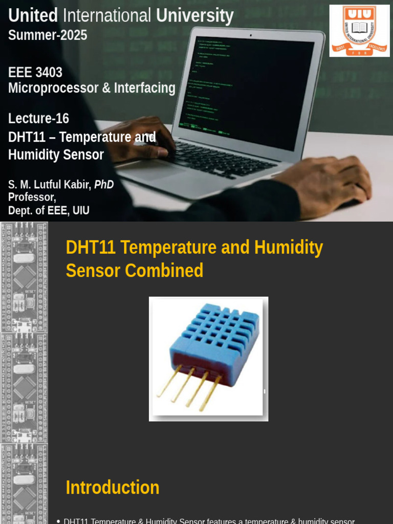 DHT11 Temperature & Humidity Sensor Guide | PDF | Sensor | Humidity