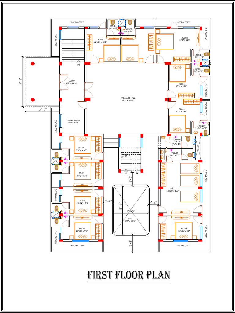 First Floor Plan Layout Details | PDF