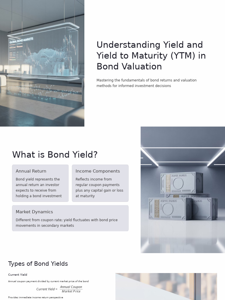 Bond Yield and YTM Explained | PDF | Yield (Finance) | Bonds (Finance)