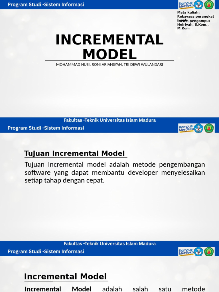 Incremental Model | PDF