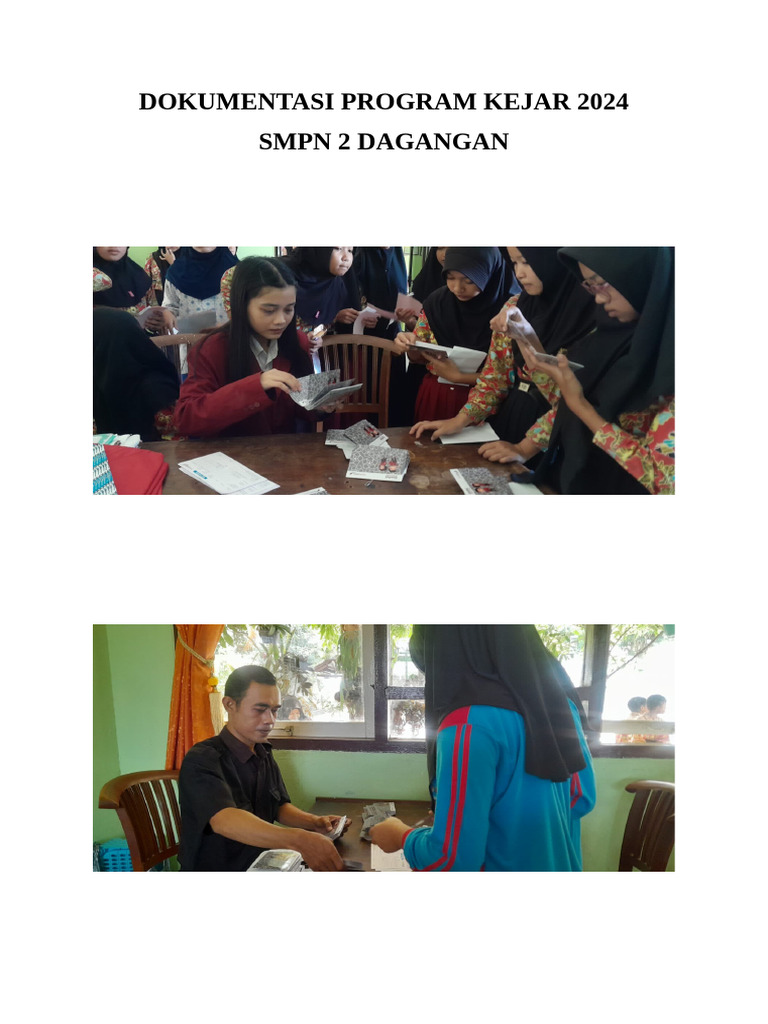 Dokumentasi Program Kejar 2024 | PDF