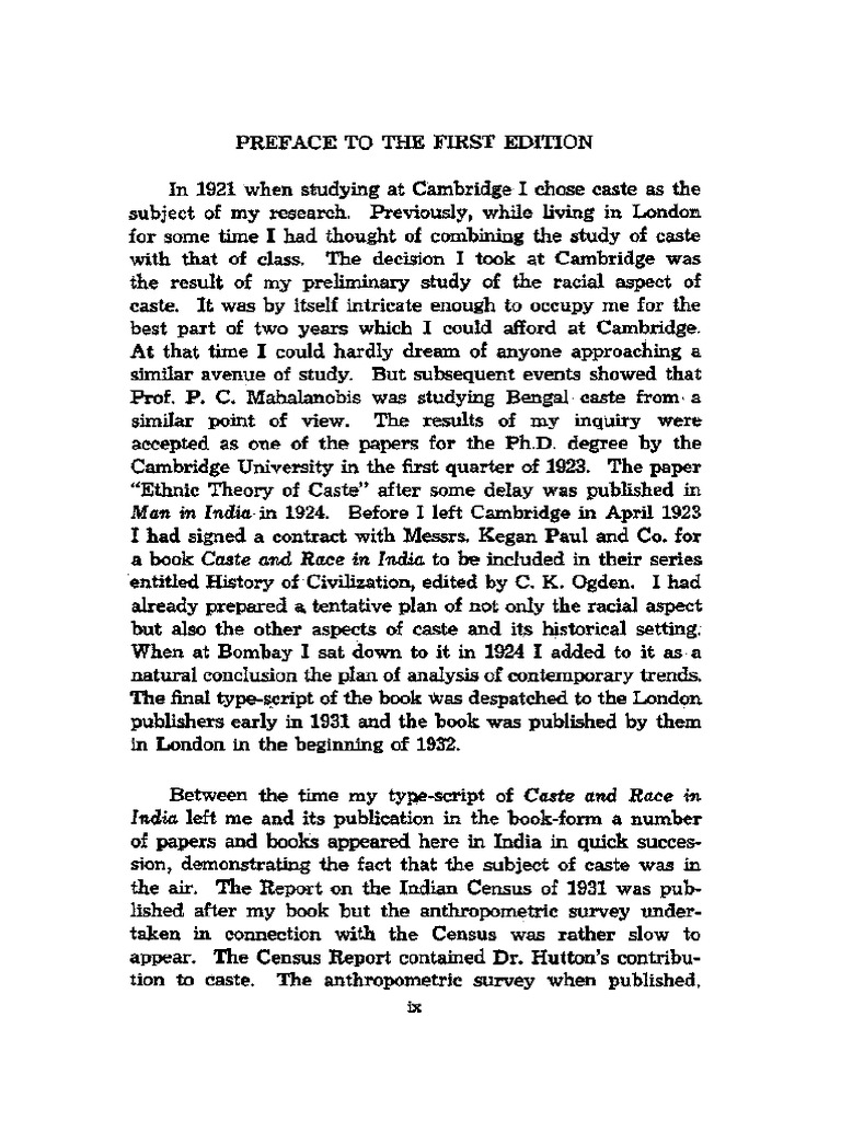 Caste and Class in India 5 | PDF