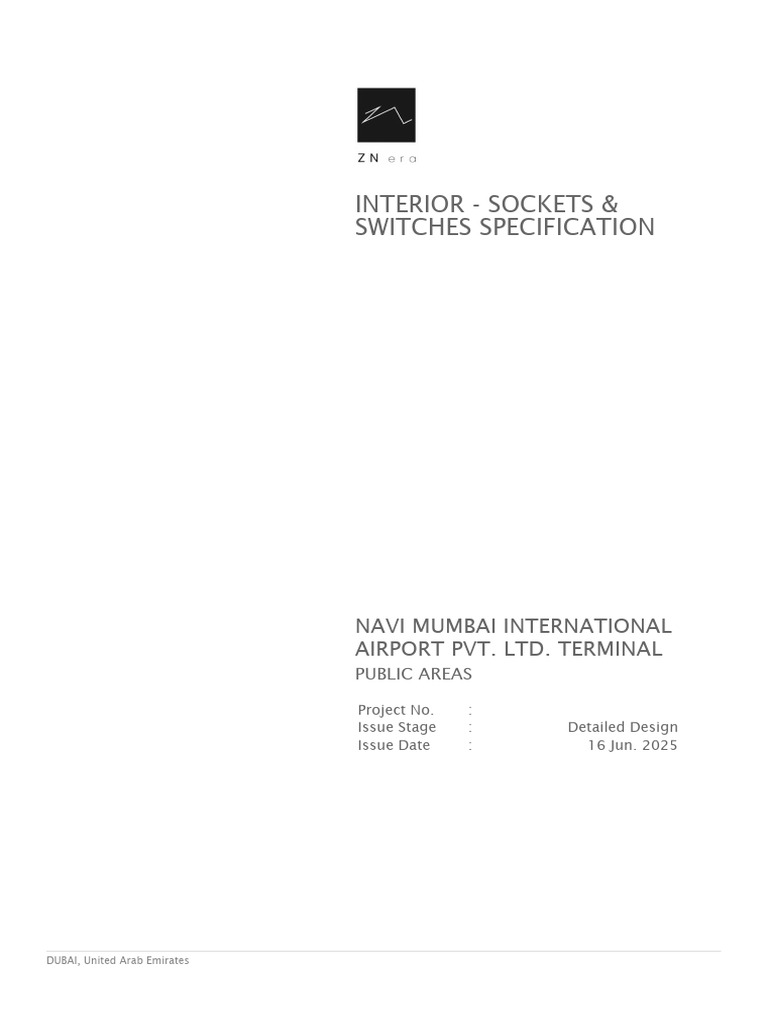 NMIAPT ZN ID SPC TYP 104 Sockets & Switches Specification - 00 | PDF