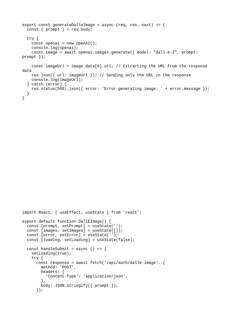 Generate Images with DALL-E API | PDF | Computing | Computer Programming