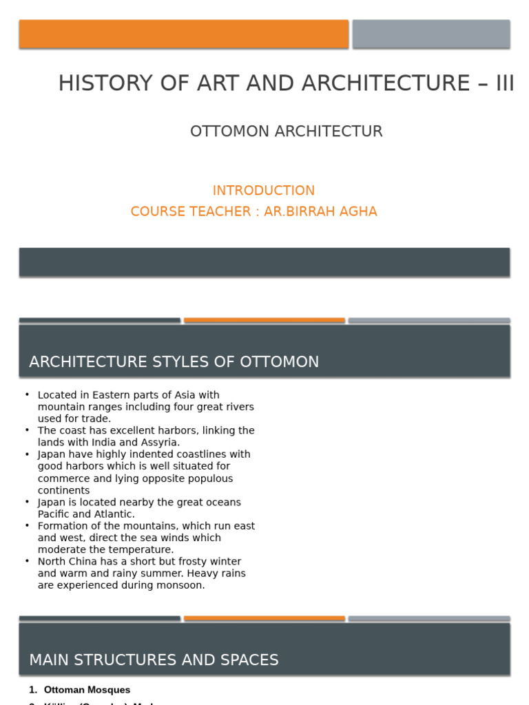 Ottoman Architecture: Key Structures Explained | PDF | Wall | Roof
