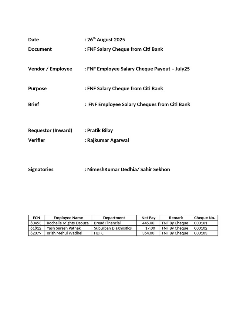 Covering Letter - Inward Remittance | PDF