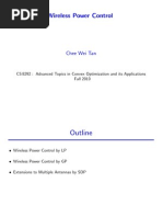 Wireless Power Control: Chee Wei Tan