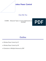 Wireless Power Control: Chee Wei Tan