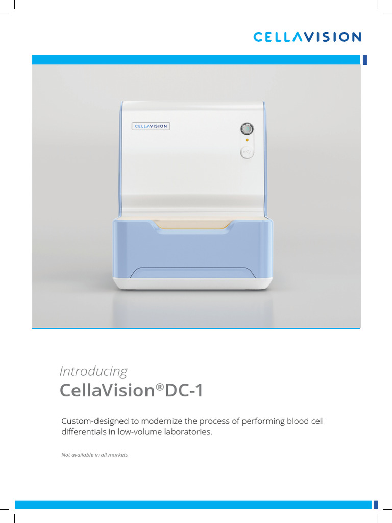 CellaVision DC-1 Concept Brochure | PDF | White Blood Cell | Computing