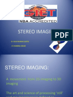 Stereo Imaging: K V Ravi Kumar Gupta D Chandra Kiran