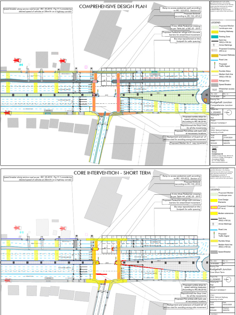 Comprehensive Junction Plan for Kodigehalli | PDF | Pedestrian ...