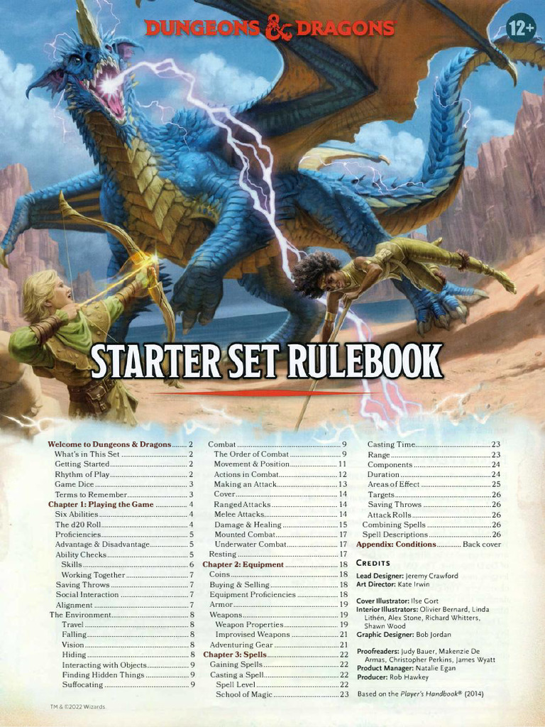 D&D Starter Set Dragons of Stormwreck Isle - Rulebook | PDF