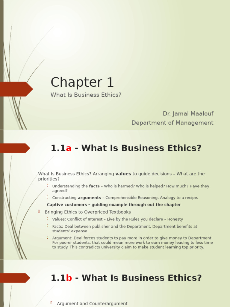 Understanding Business Ethics Basics | PDF | Business Ethics | Morality