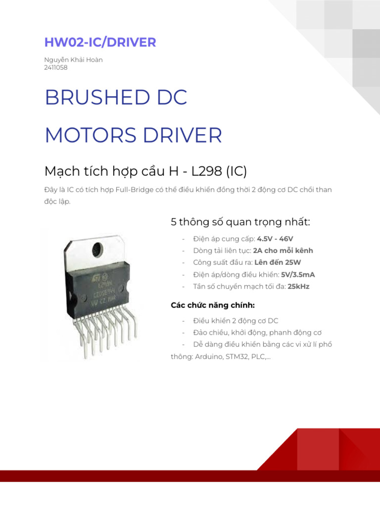 Hw02 - Ic - Drivers | PDF
