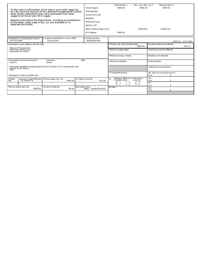Year End Form 2024 873403.1.2024.W2 | PDF