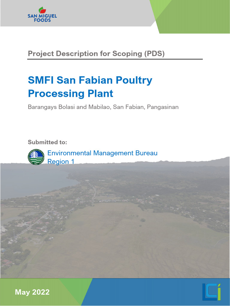 San Fabian Poultry Processing Plant PDS | PDF | Waste | Waste Management