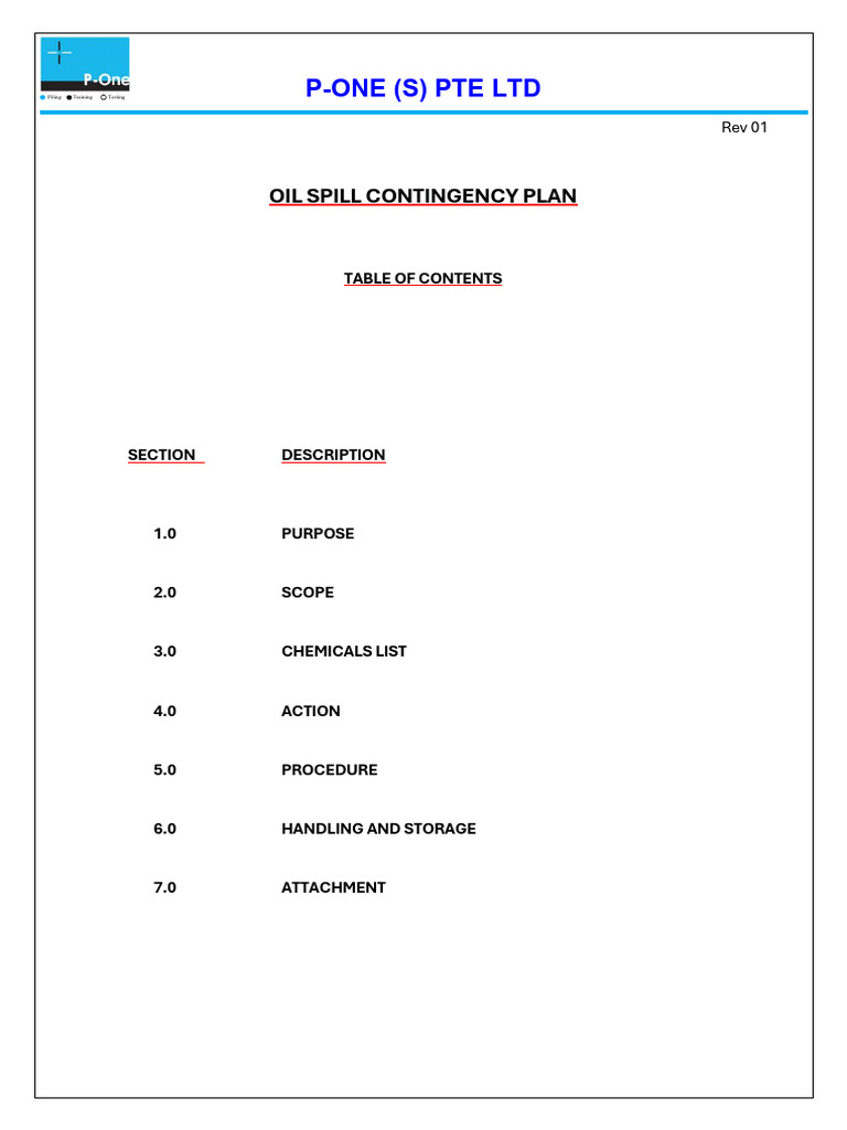 Oil Spill Contingency Plan Guide | PDF | Personal Protective Equipment ...