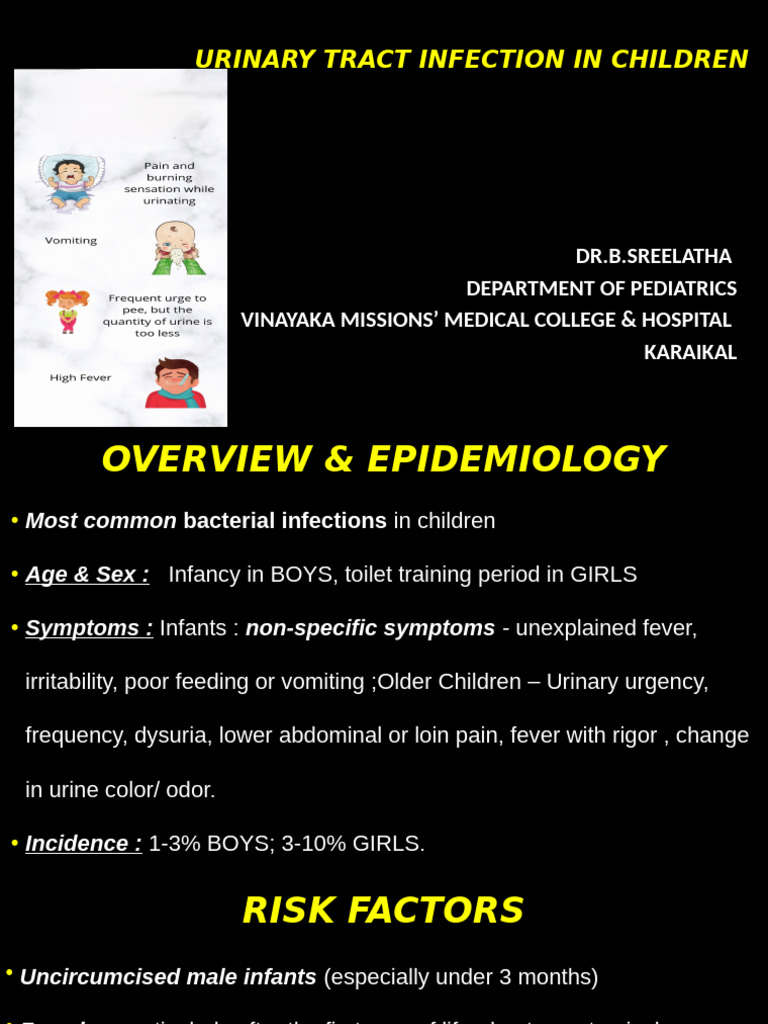 Urinary Tract Infections in Children | PDF | Urinary Tract Infection ...