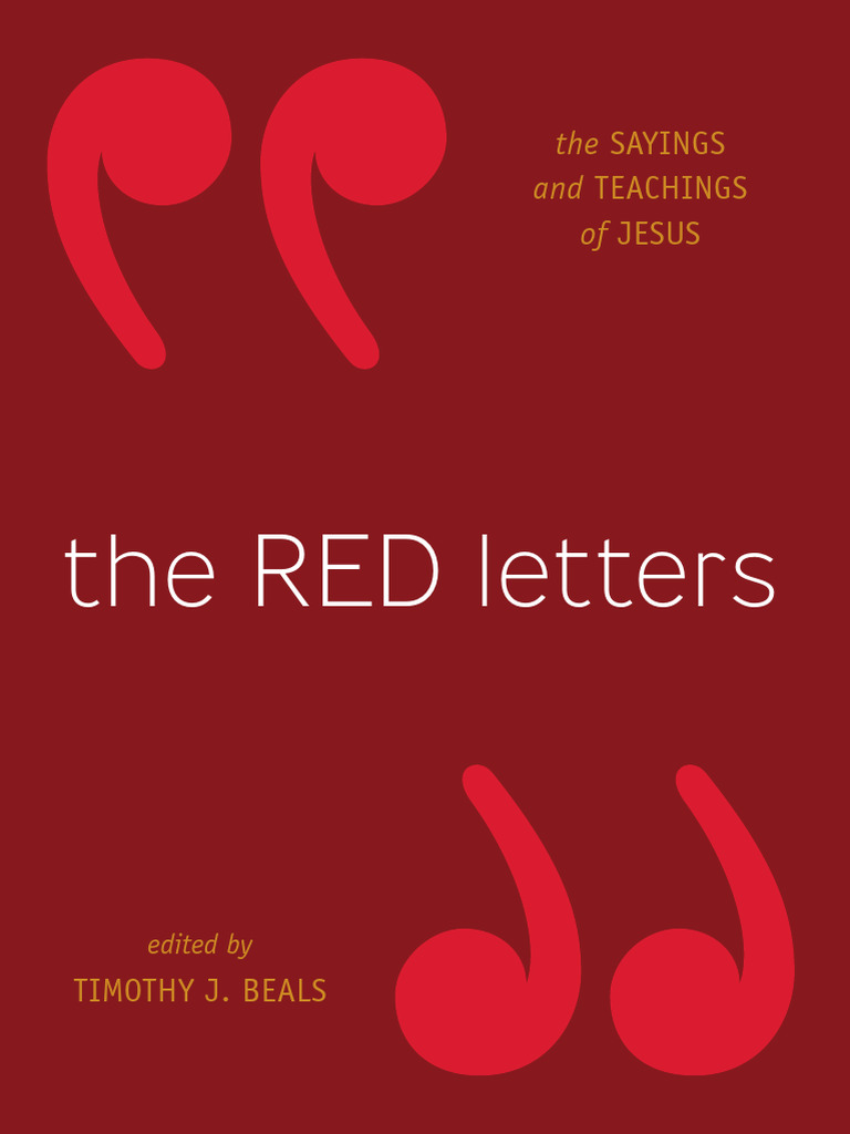 Red Letters: Teachings of Jesus | PDF | Jesus | Gospels