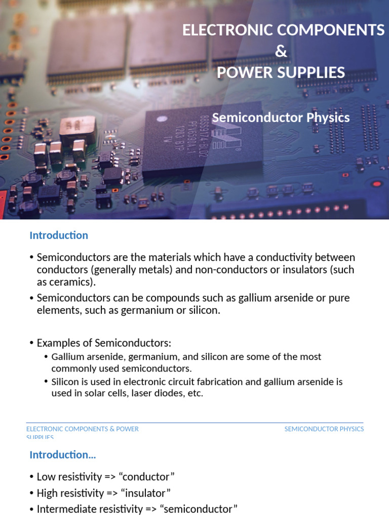Semiconductor Physics Overview | PDF | Semiconductors | Doping ...
