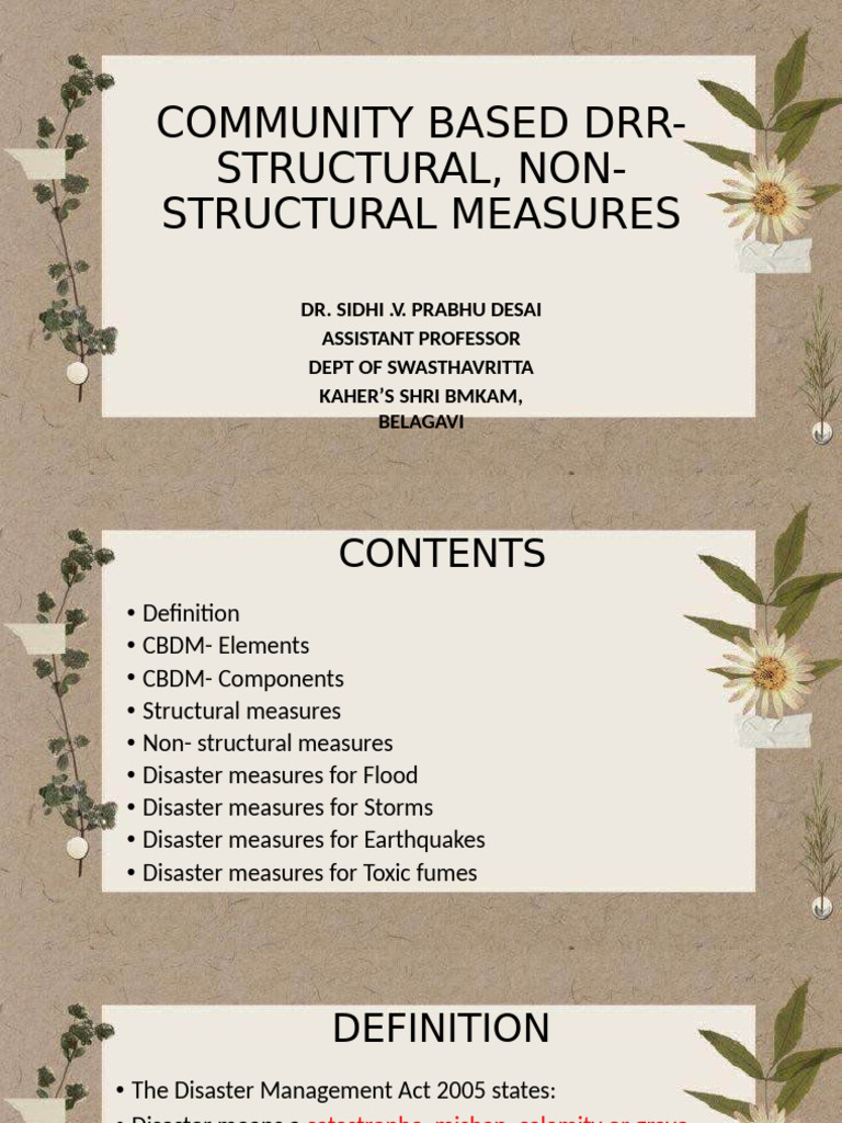 Community Based DRR, Structural, Non-Structural Measures-Compressed ...