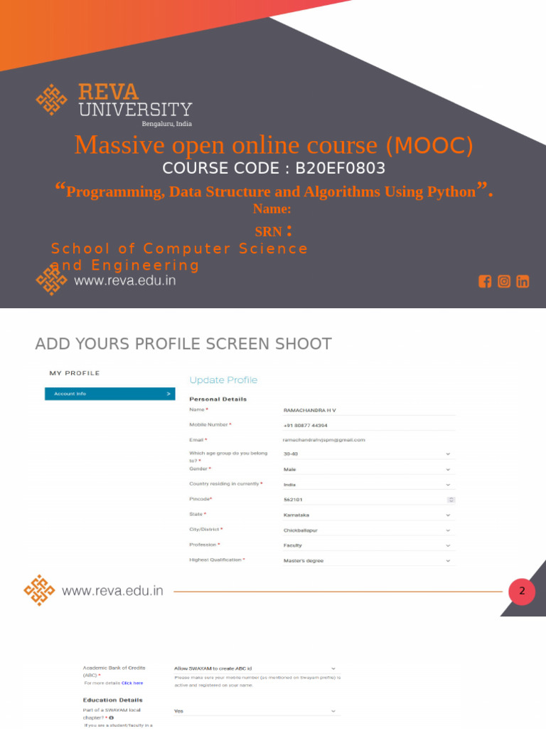 Python Programming MOOC Overview | PDF
