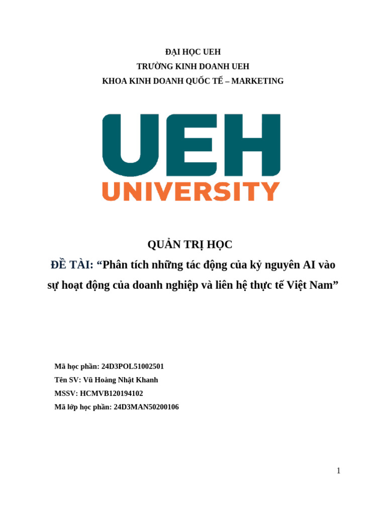 QTH Bài Thi | PDF