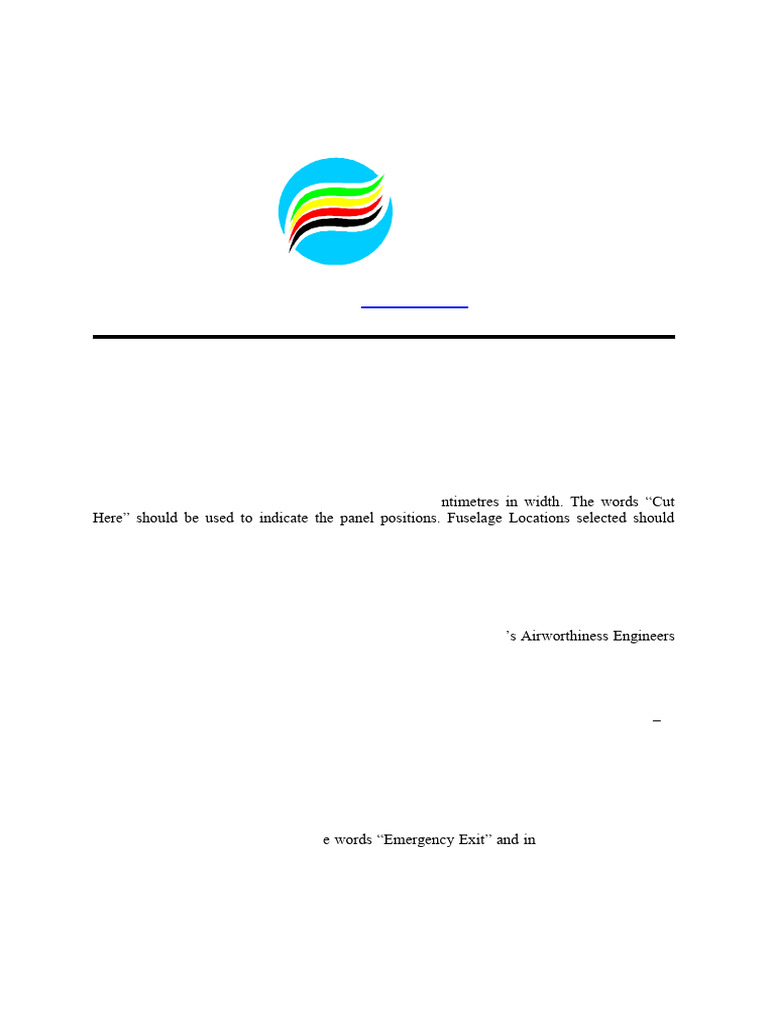 Marking Break-In Points on Aircraft | PDF | Aviation | Transport Safety