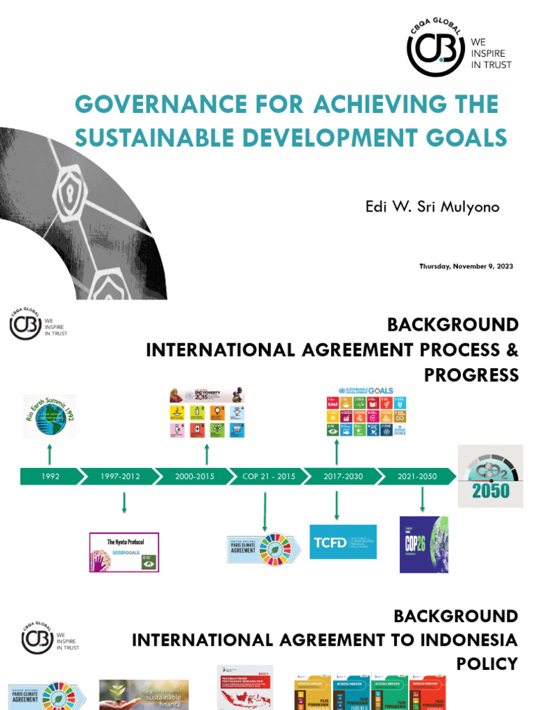 Governance For Achieving The Sustainable Development Goals (Edi W. Sri ...
