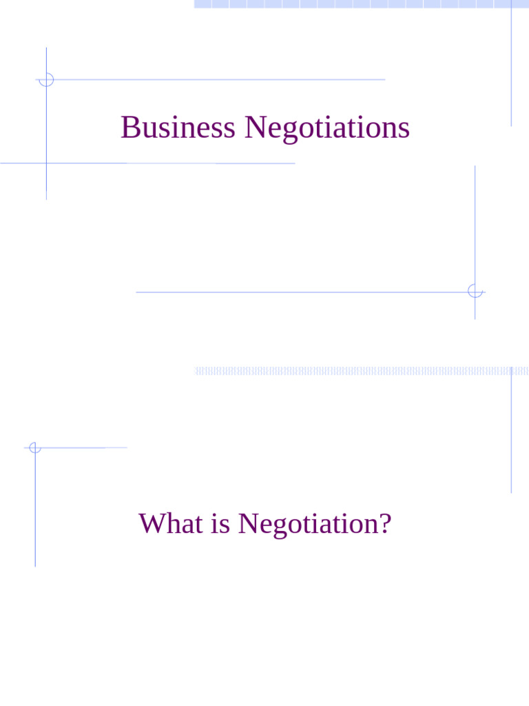 Essential Strategies for Business Negotiations | PDF | Negotiation ...