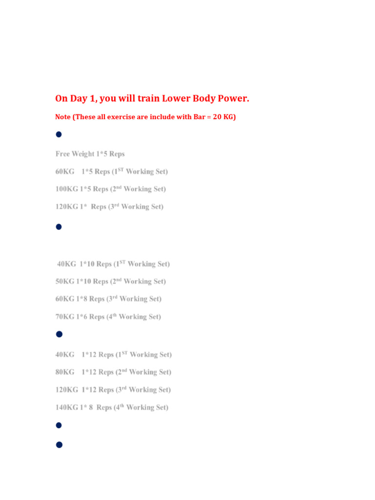 Powerlifting Program | PDF