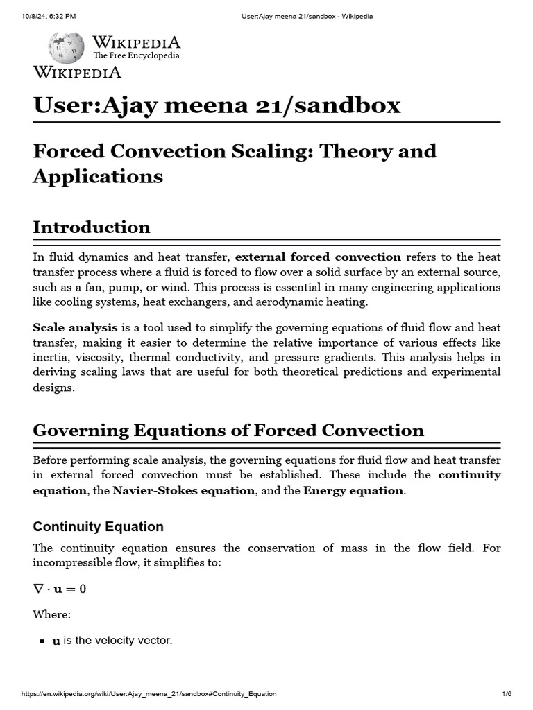 Forced Convection Scaling Explained | PDF | Boundary Layer | Fluid Dynamics