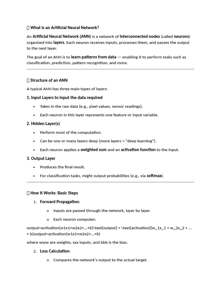 Understanding Artificial Neural Networks | PDF