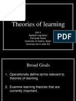 Tema 4 Theories of Learning