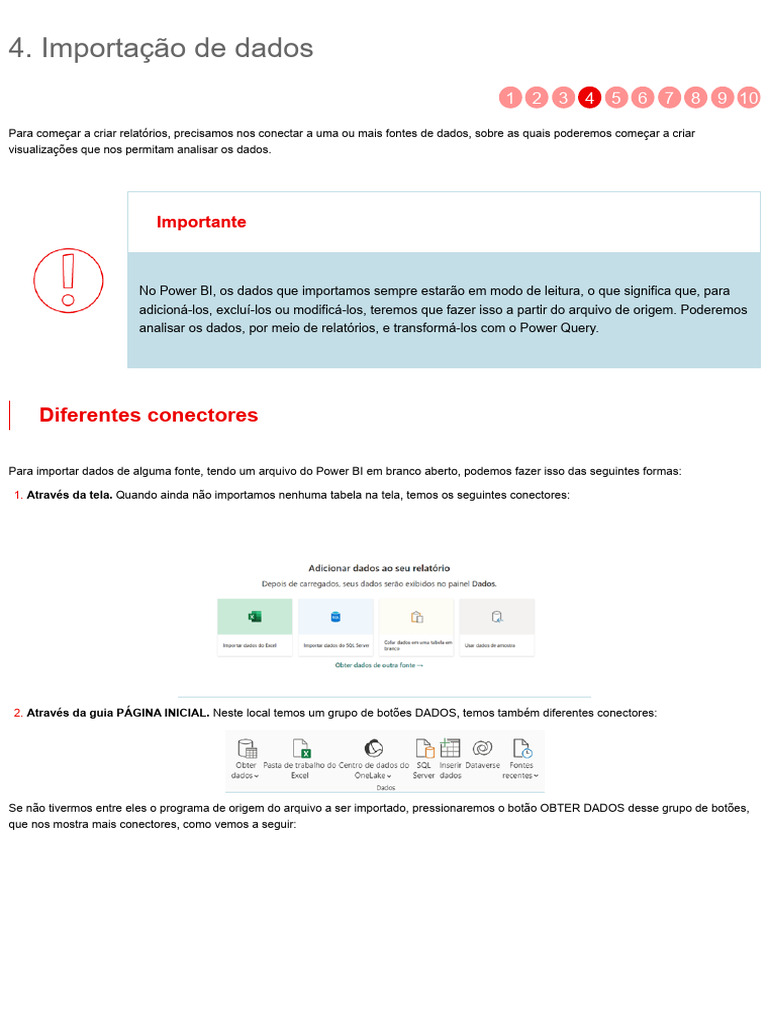 Importação de Dados no Power BI | PDF