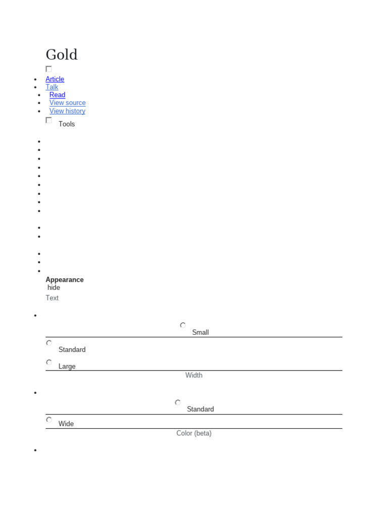 Properties and Uses of Gold Element | PDF | Gold | Radioactive Decay
