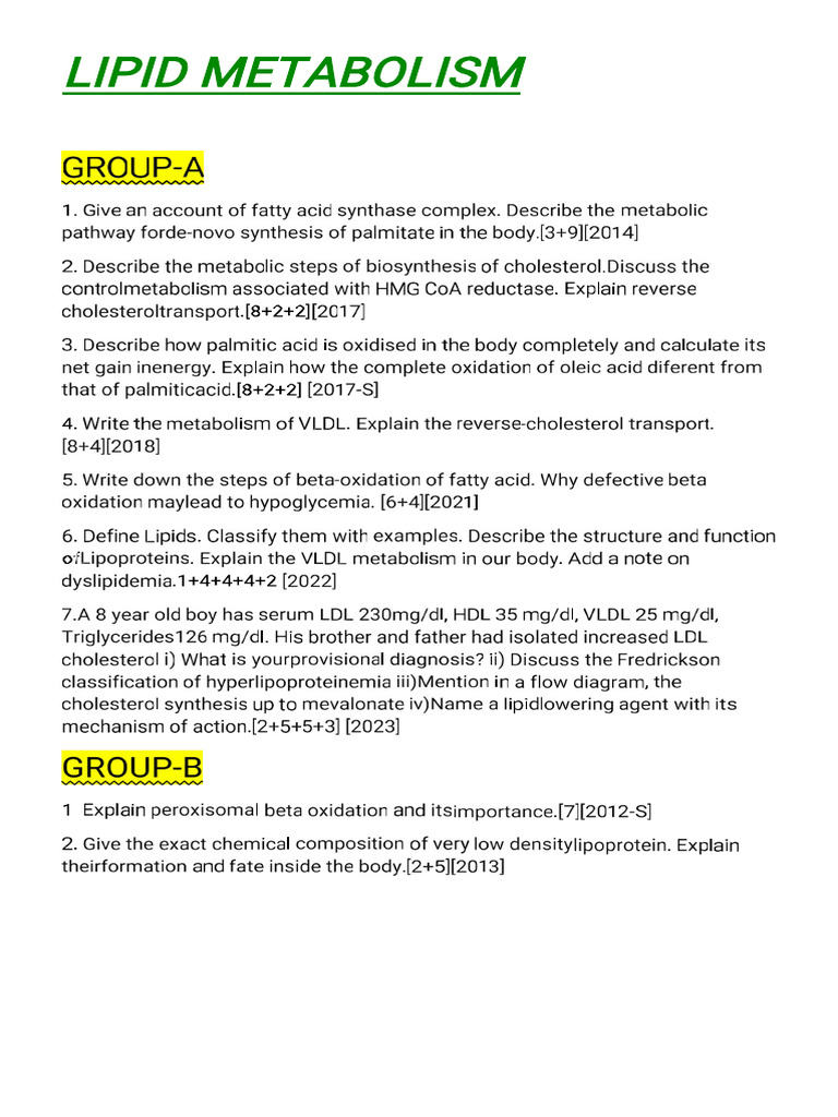 Lipid | PDF